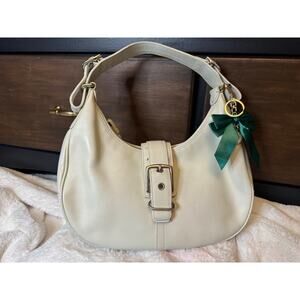 Coach Vintage Hampton Buckle Hobo in White – Restored